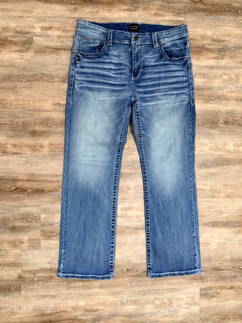 Buckle Men’s Buckle Black Fit No 9 Blue Bootcut Jeans